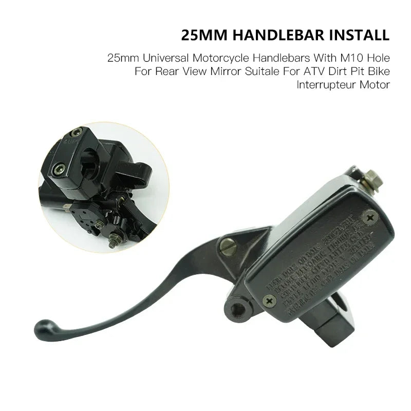 SDTW Universal 1" 22MM 25MM Motorcycle Brake Clutch Master Cylinder Hydraulic Pump with Lever For Yamaha Suzuki Kawasaki Honda