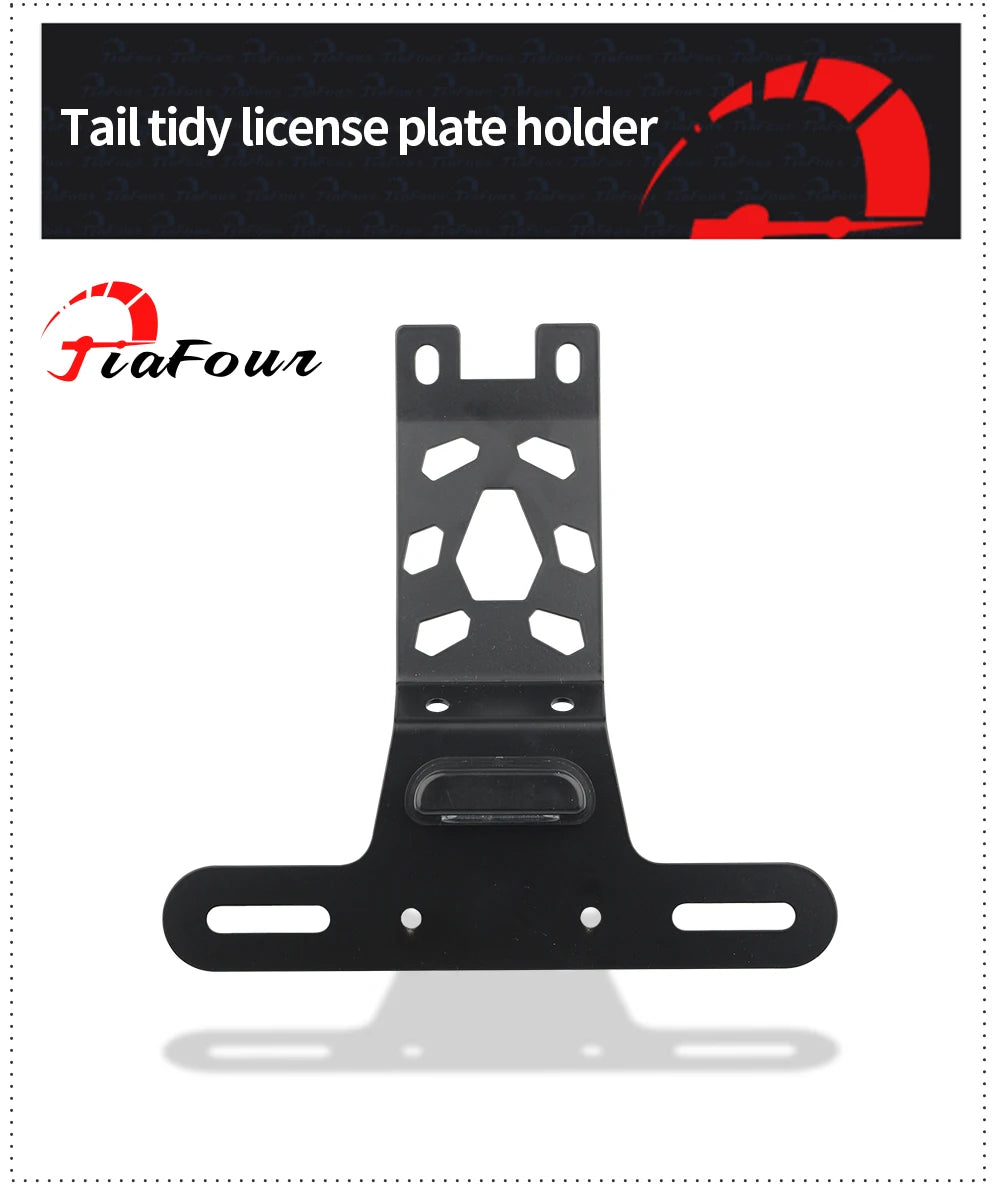 Motorcycle Accessories Tail Tidy Bracket Registration License Plate Holder For Hunter 350 2022-2024
