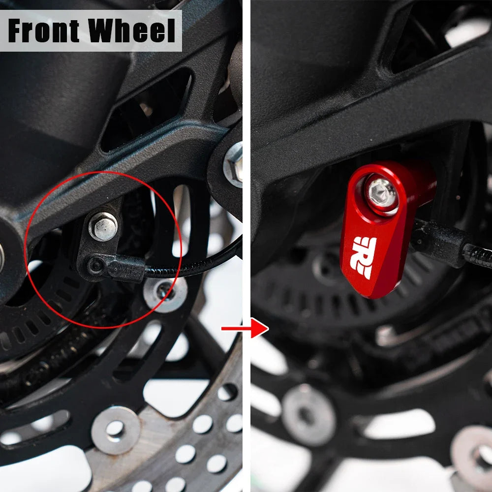 Protetor Sensor ABS Dianteiro Alumínio CNC Para Royal Enfield