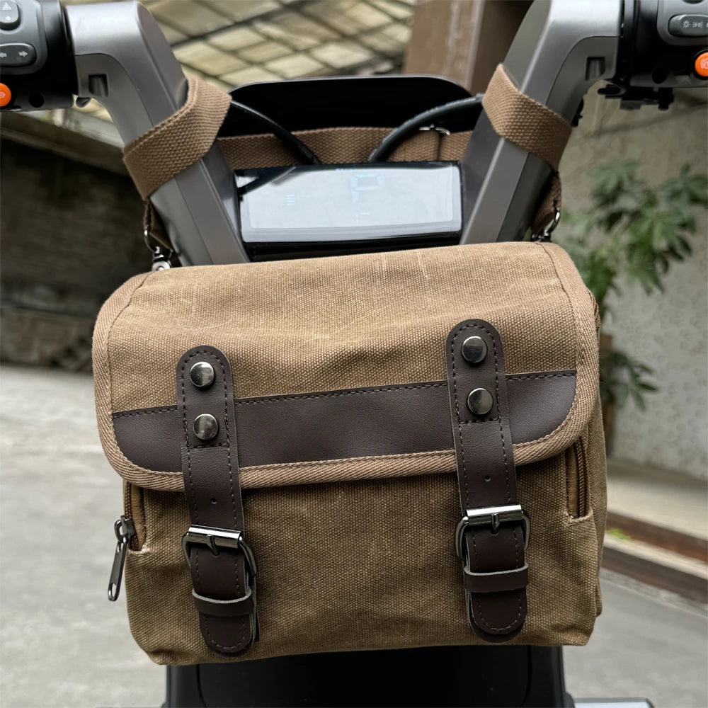 Motorcycle Side Bag Retro Waterproof Tool Bag Large Capacity Luggage Travel Bags Motorbike SaddleBag Universal