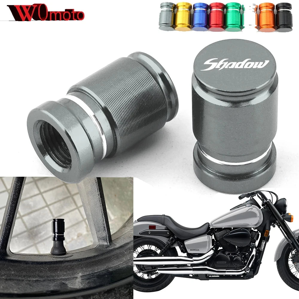 For Honda Shadow VT 400 600 750 1100 1300 VT400 VT600 VT750 VLX600 Accessories Motorcycle Tire Air Valve Caps Wheel Stem Covers
