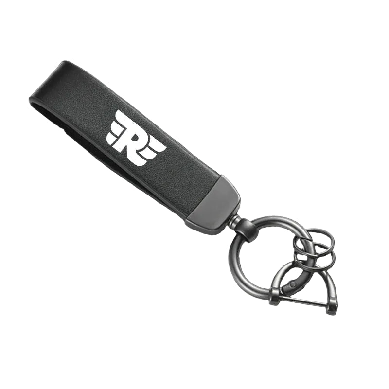 Chaveiro de Couro Legítimo de Alta Qualidade com Argola de Metal para Motocicletas Royal Enfield
