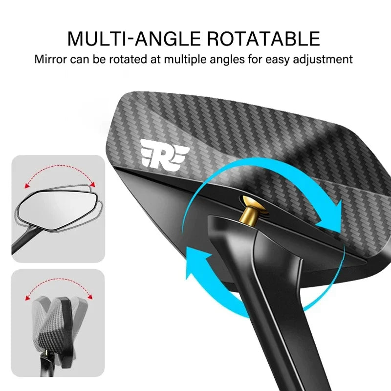 Motorcycle Off-Road Anti-Shake Antiglare Wide-angle Rearview Mirror For Royal Enfield Meteor 350 Royal Himalayan Meteor350 500