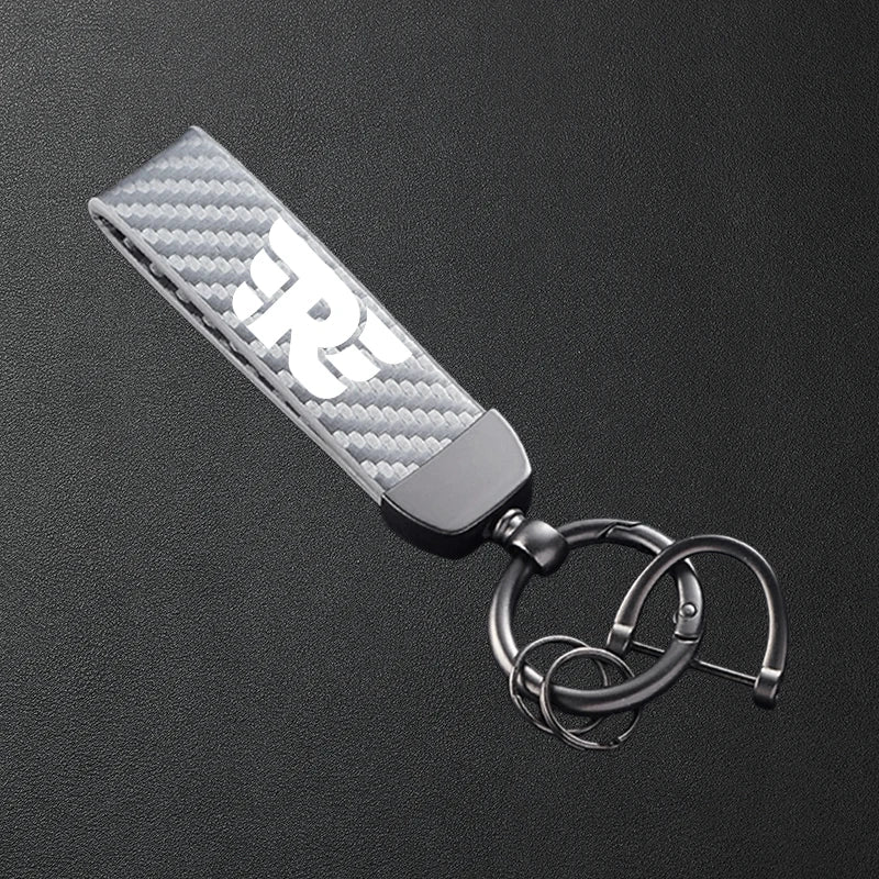 For Royal Enfield Himalayan 450 411 Hunter Meteor Classic 350 500 Interceptor 650 Carbon Fiber Patterned Motorcycle Keychain