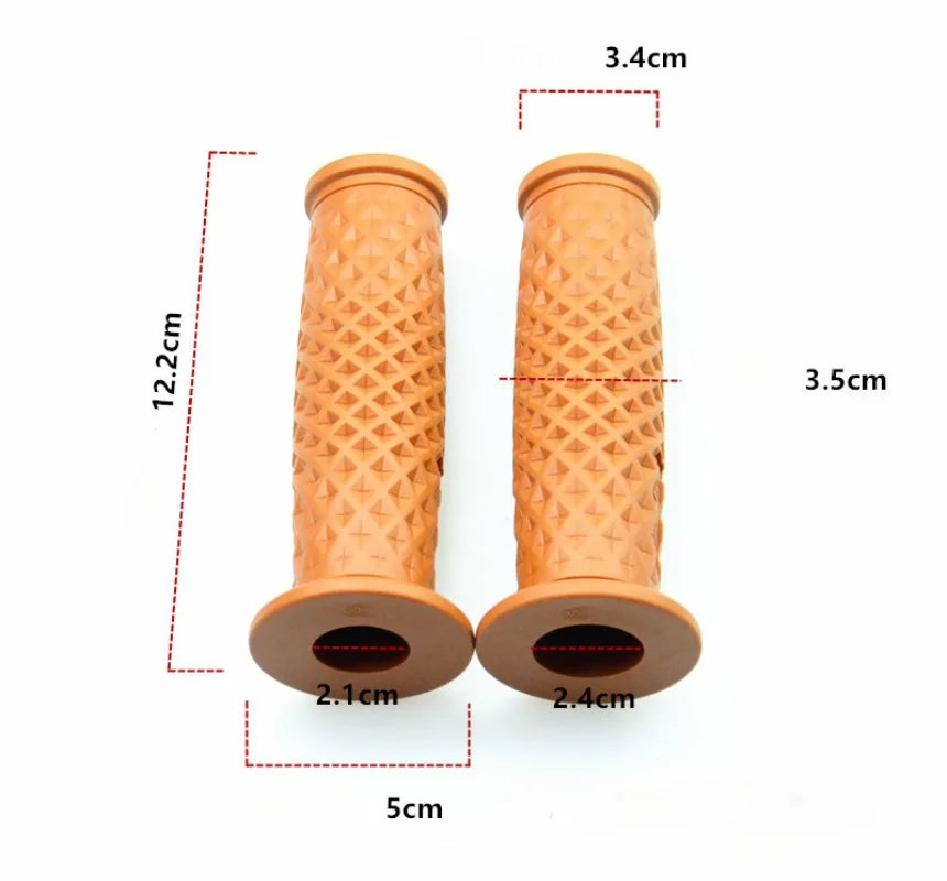 7/8" Handle Bar Retro Rubber Motorcycle Bike Vintage Handlebar Coke Bottle Hand Grip For HONDA GN125 CG125 CB400 Cafe Custom