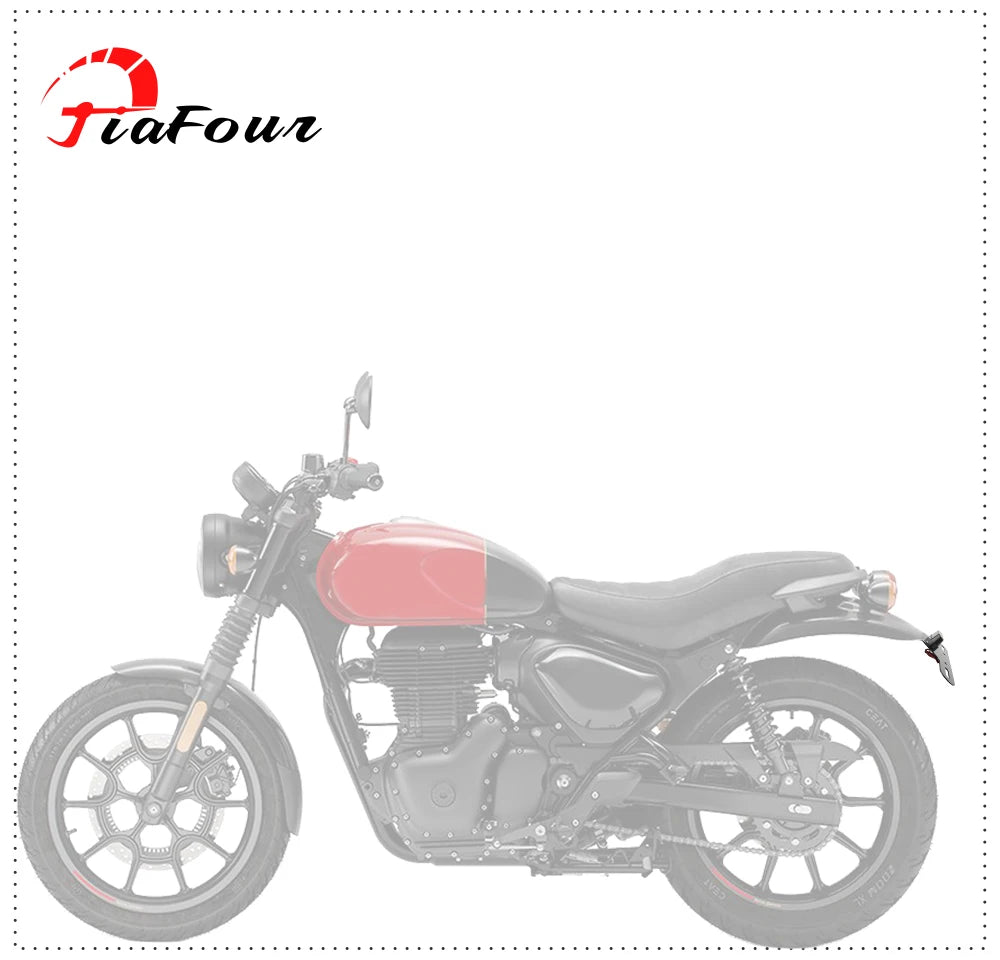 Motorcycle Accessories Tail Tidy Bracket Registration License Plate Holder For Hunter 350 2022-2024