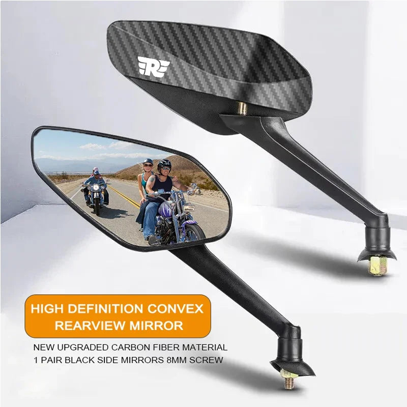 Motorcycle Off-Road Anti-Shake Antiglare Wide-angle Rearview Mirror For Royal Enfield Meteor 350 Royal Himalayan Meteor350 500